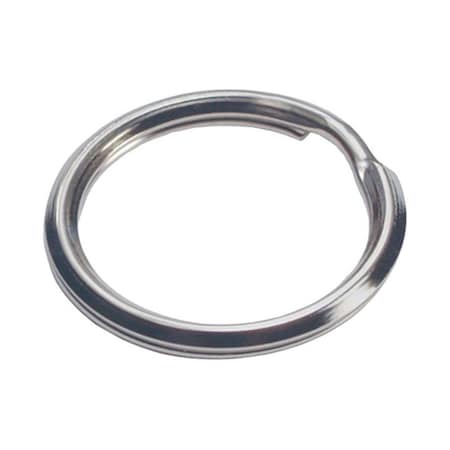 Hillman Tempered Steel Rings & Cable Key Ring, Silver, PK50 5936638